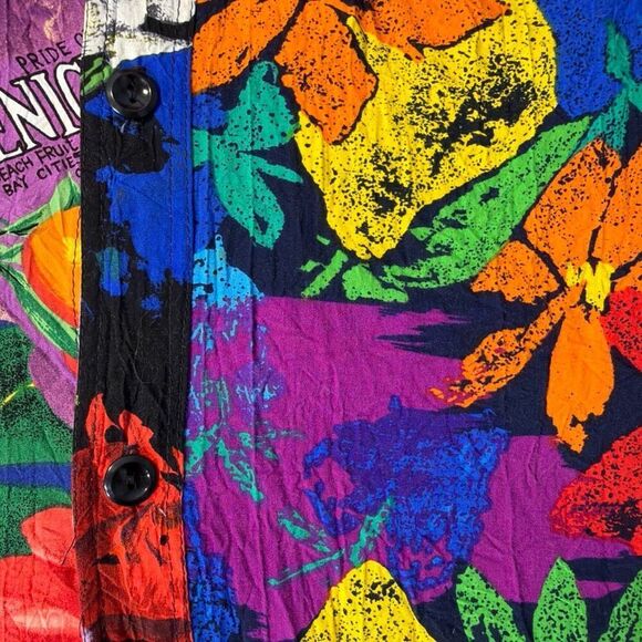 Jams World 1980’s Team Honolulu Surf Line Hawaiian Shirt Small - Picture 11 of 11